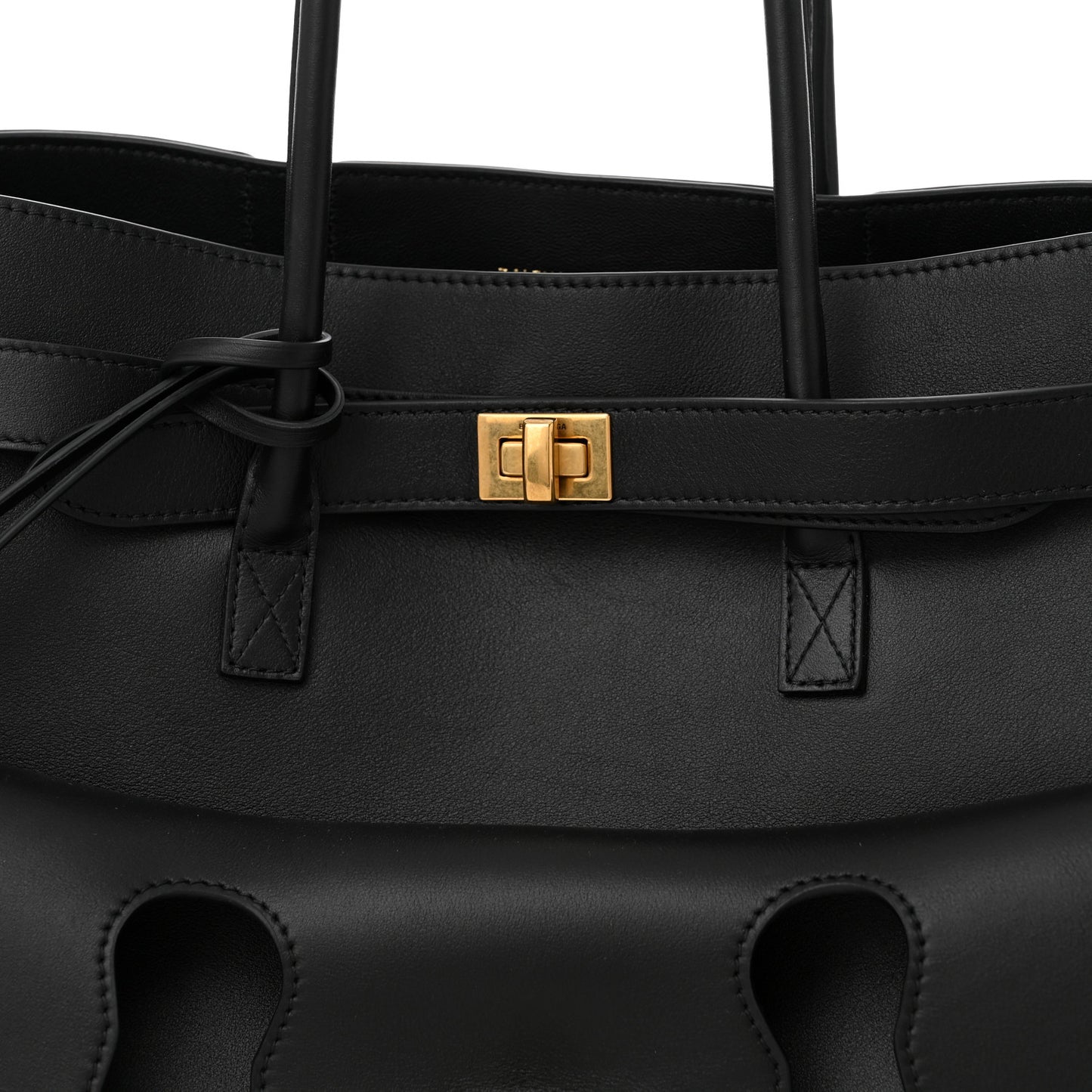 Smooth Calfskin Medium Bel Air Carry All Bag Black