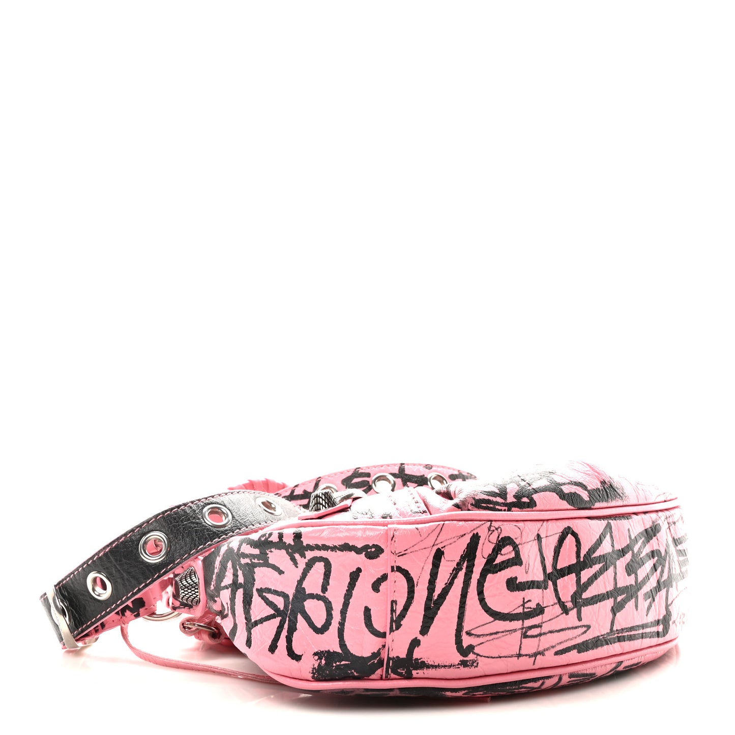 Agneau Arena Graffiti Le Cagole Shoulder Bag XS Sweet Pink