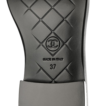Chanel Lambskin Quilted CC Turnlock Loafers 37 Black 8 of 9