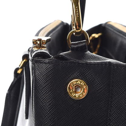Prada Saffiano Large Galleria Double Zip Tote Black 10 of 17