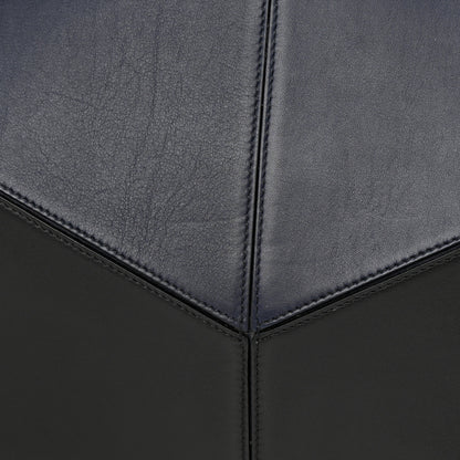 Celine Smooth Calfskin Bi-Color Medium Tri-Fold Bag Black Dark Sea 20 of 20