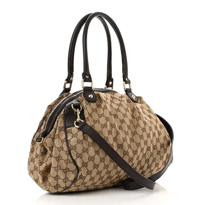 Gucci Monogram Medium Sukey Boston Bag Brown 3 of 16