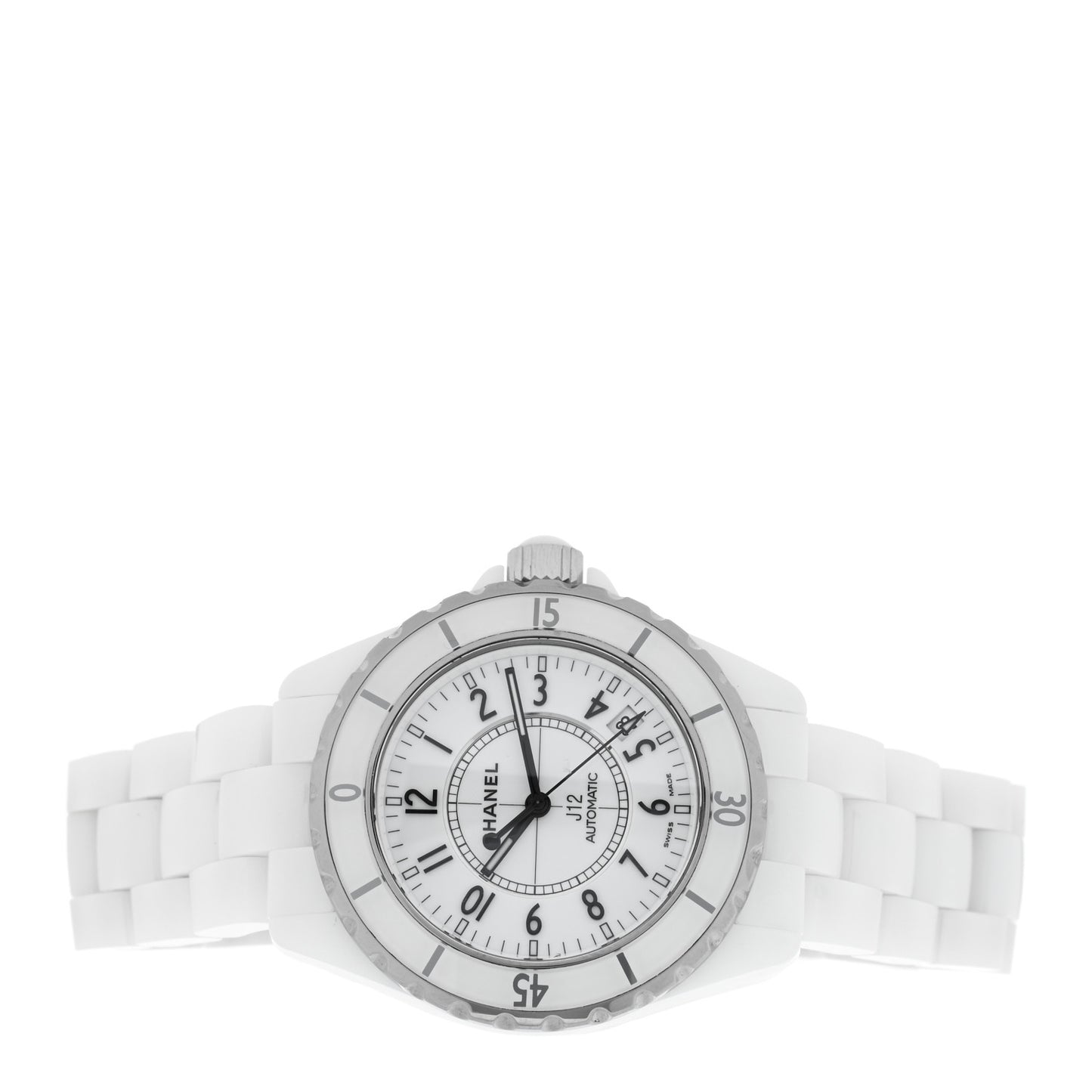Stainless Steel Ceramic 38mm J12 Automatic Watch White