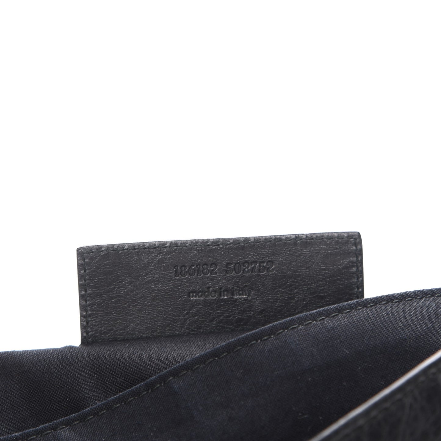 Agneau Giant 21 Gold Hardware Envelope Clutch Black