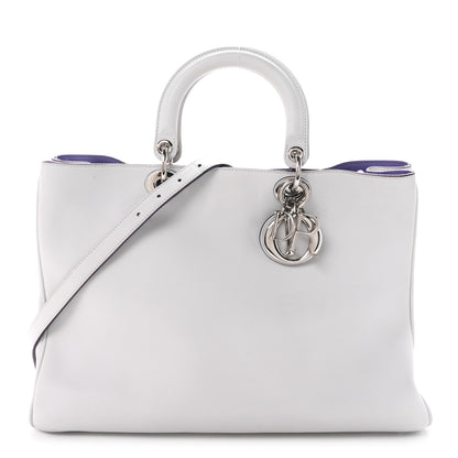 Christian Dior Smooth Calfskin Large Diorissimo Tote White 1 of 12