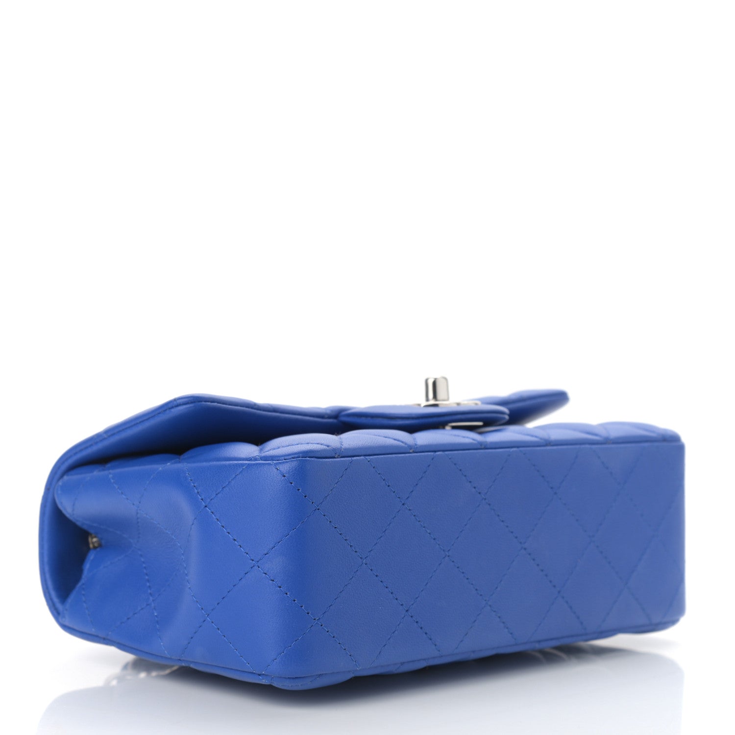 Chanel Lambskin Quilted Mini Rectangular Flap Royal Blue 4 of 10