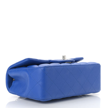 Chanel Lambskin Quilted Mini Rectangular Flap Royal Blue 4 of 10
