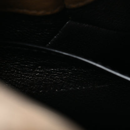 Saint Laurent Supple Lambskin Small Cassandre Chain Pouch Dark Cork 7 of 11