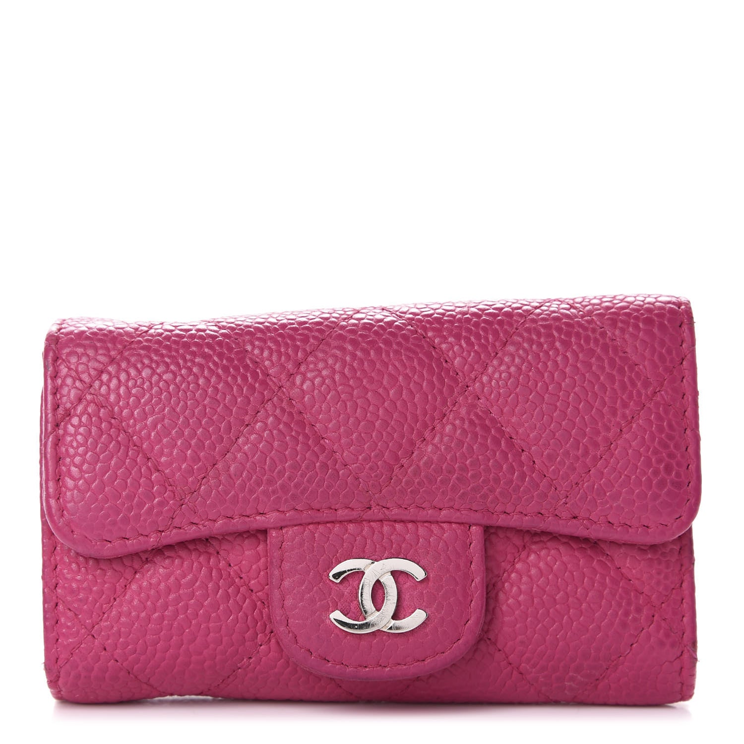 Chanel Caviar Quilted 6 Key Holder Pink 1 of 9