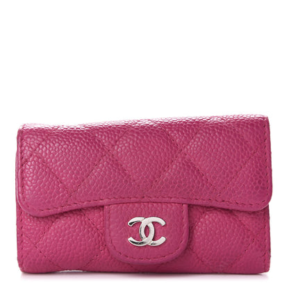 Chanel Caviar Quilted 6 Key Holder Pink 1 of 9