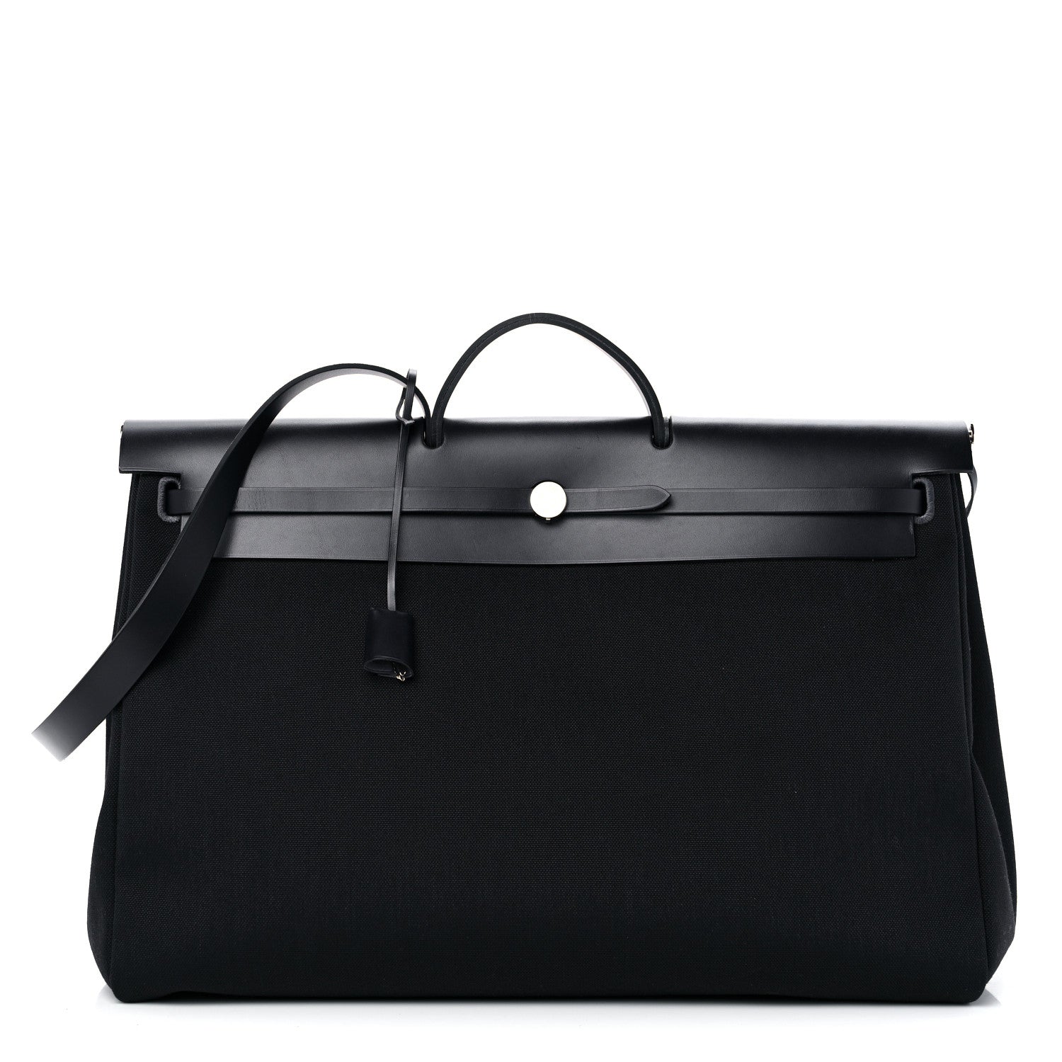 Hermes Toile Vache Hunter Herbag 50 Black 3 of 10