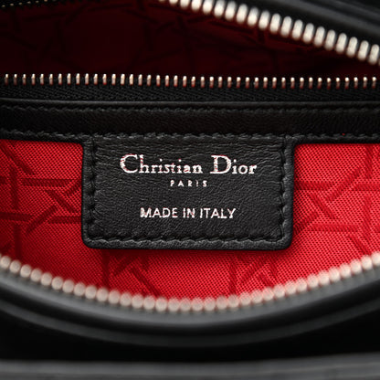 Christian Dior Lambskin Cannage Medium Lady Dior Black 6 of 10