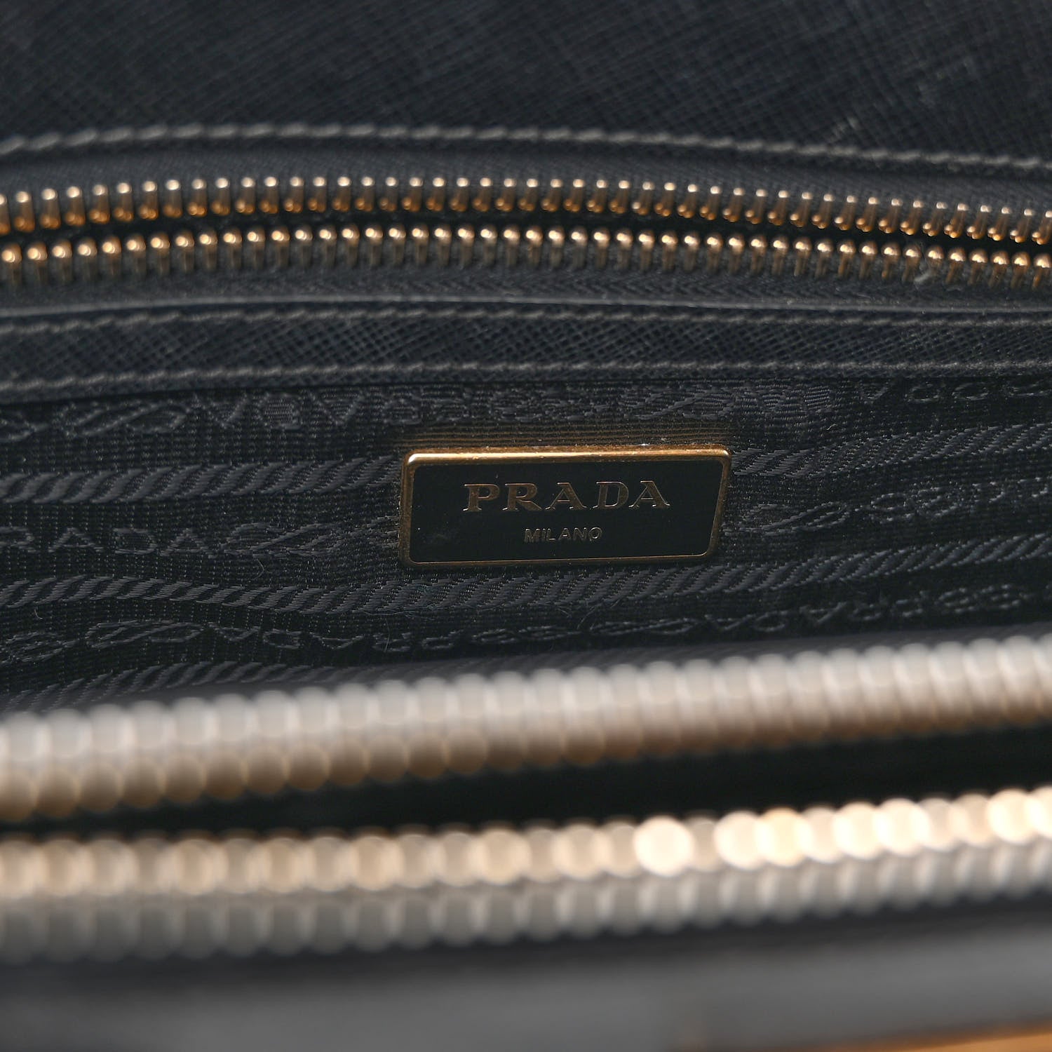 Prada Saffiano Medium Galleria Double Zip Tote Black 6 of 9