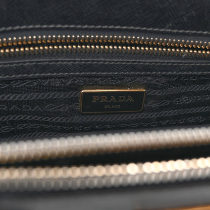 Prada Saffiano Medium Galleria Double Zip Tote Black 6 of 9