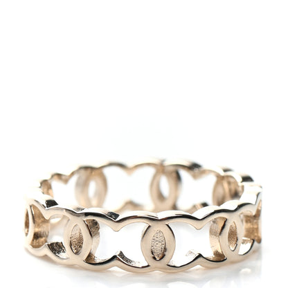 Chanel Metal Chain CC Ring 6.25 Gold 3 of 5