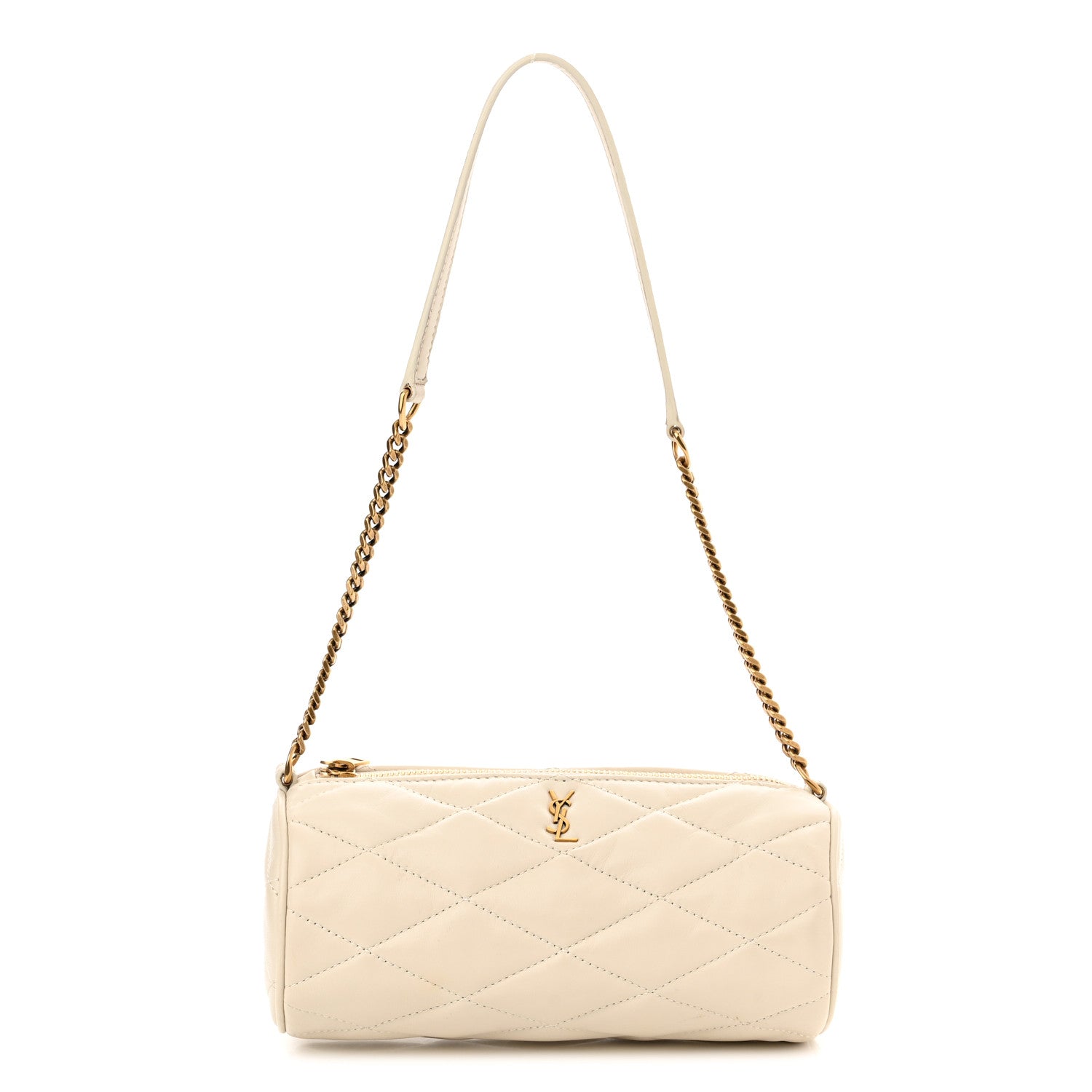 Saint Laurent Lambskin Monogram Mini Sade Tube Bag Crema Soft 1 of 12