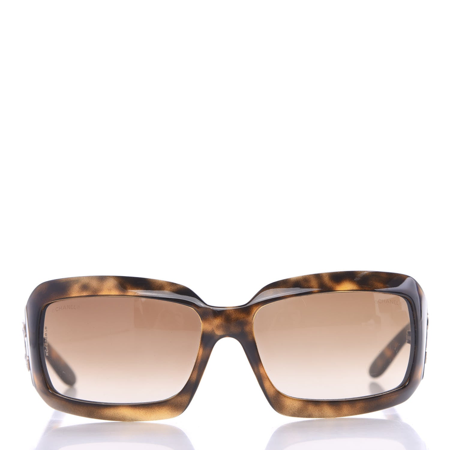 Chanel Oval Sunglasses 6022-Q Tortoise 2 of 8
