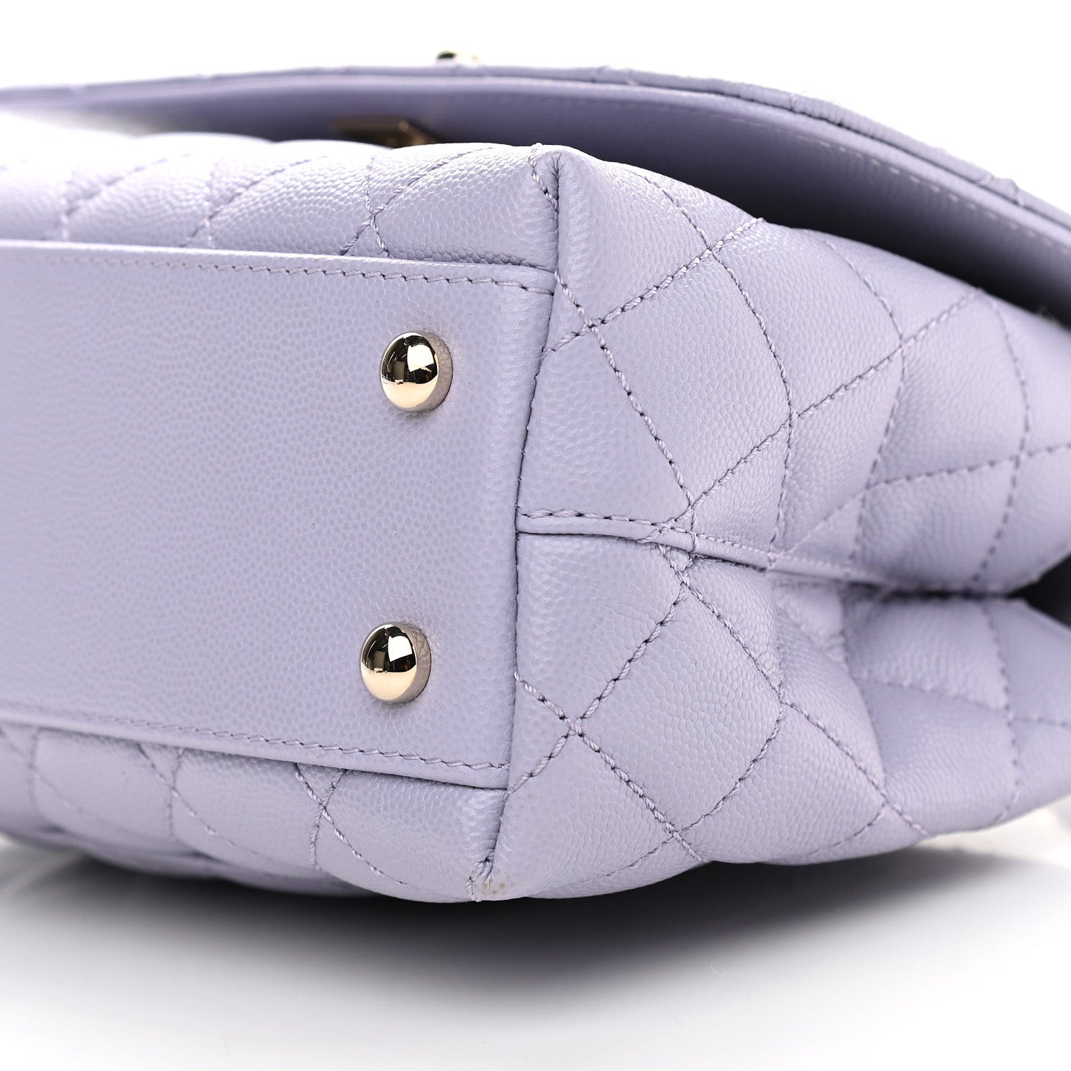 Chanel Caviar Quilted Mini Coco Handle Flap Light Purple 8 of 8