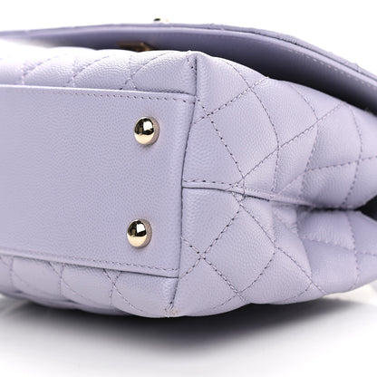 Chanel Caviar Quilted Mini Coco Handle Flap Light Purple 8 of 8