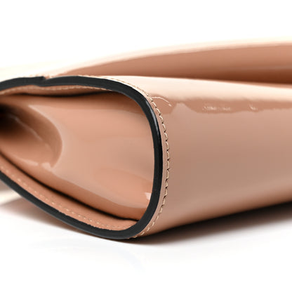 Christian Louboutin Patent Loubi Twist Zip Clutch Bag Nude 7 of 8