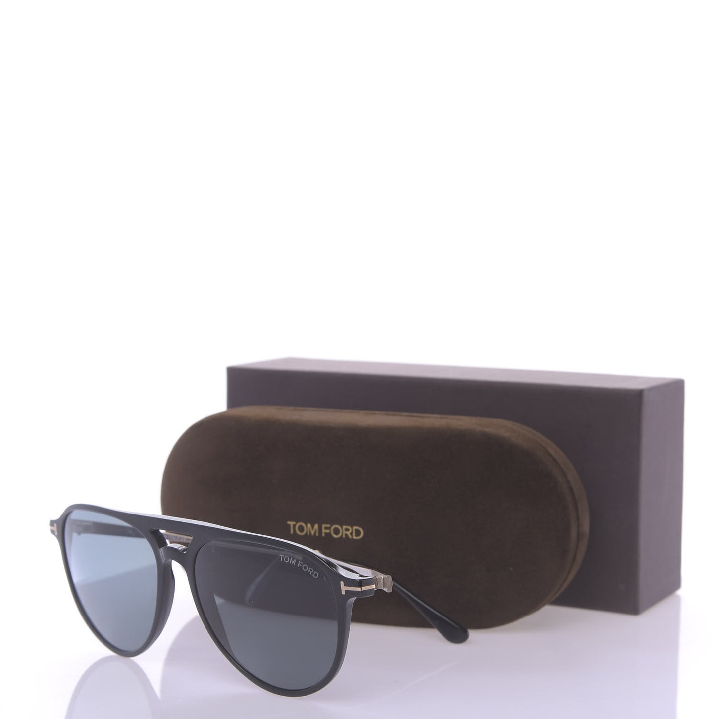 Carlo Aviator Sunglasses TF587 Black