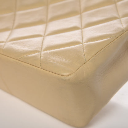 Chanel Lambskin Quilted Bi-Color Flap Beige Black 12 of 12