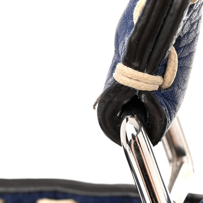 Fendi Cuoio Romano Selleria Chamois Small Peekaboo I SEE U Satchel Blue 11 of 15