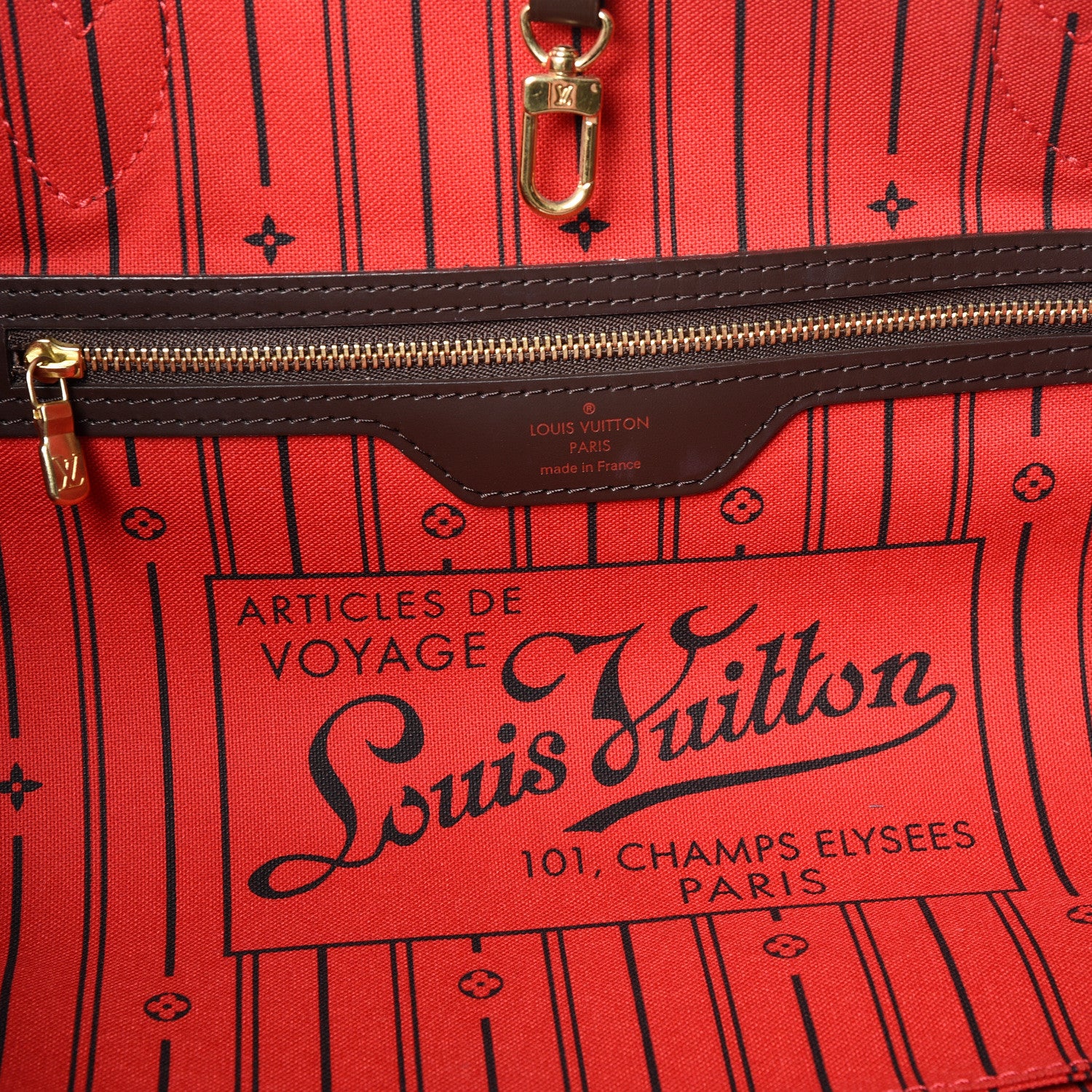 Louis Vuitton Damier Ebene Neverfull MM 7 of 10