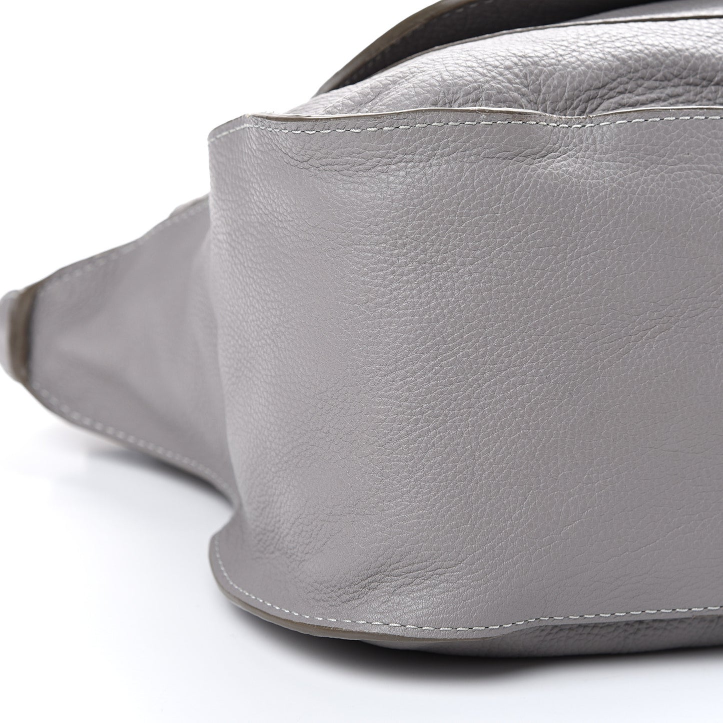 Calfskin Large Marcie Satchel Cashmere Grey