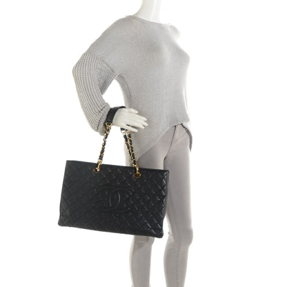 Chanel Caviar Quilted XL Grand Shopping Tote GST Black 2 of 7