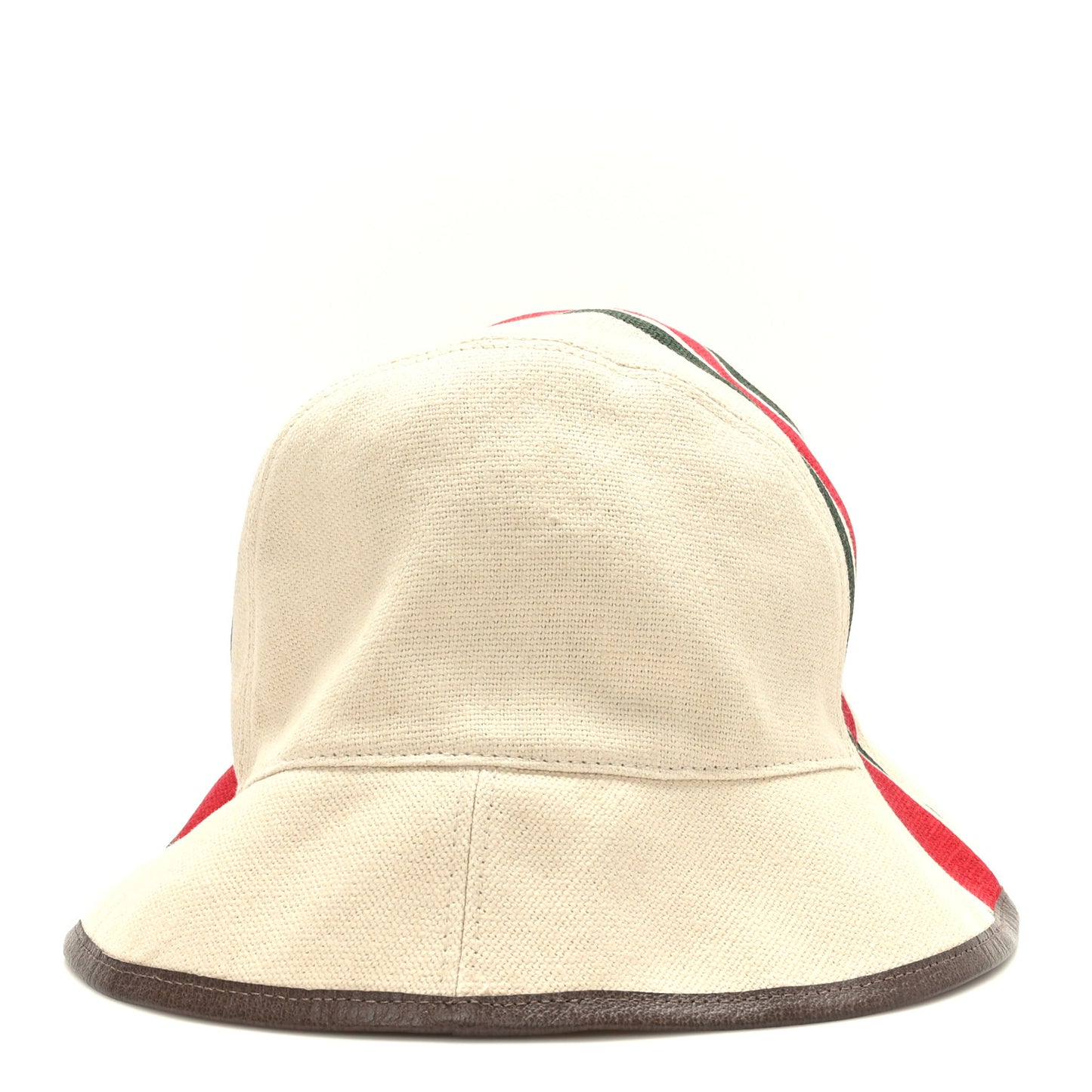 Heavy Linen Canvas Textured Dollar Calfskin Web Fedora Heavy Hat S Light Beige Green
