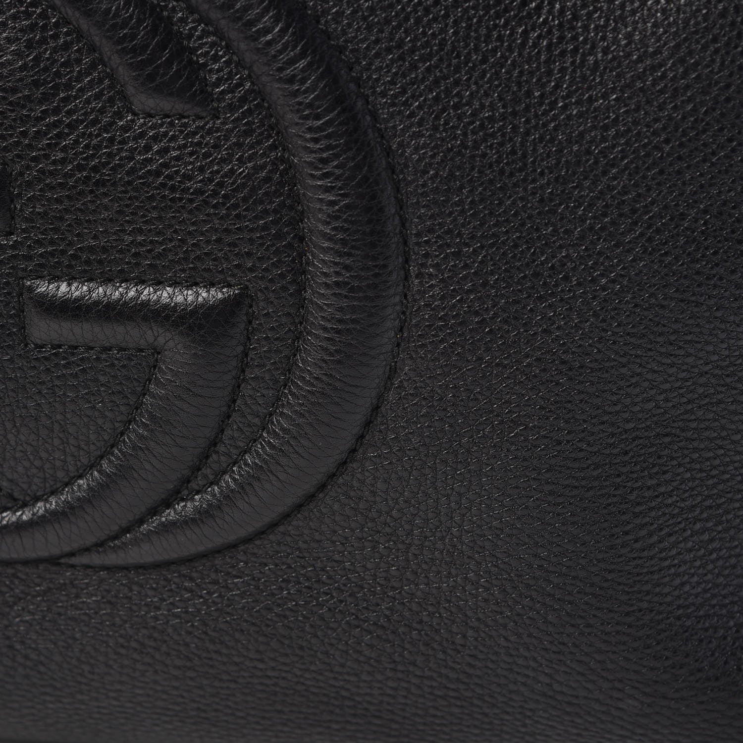 Gucci Pebbled Calfskin Large Soho Chain Shoulder Bag Black 20 of 20
