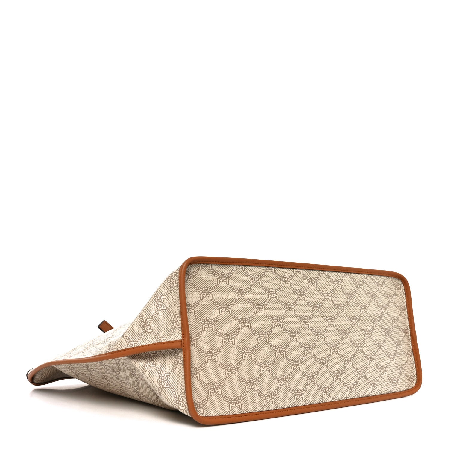MCM Lauretos Nappa Medium Himmel Shopper Tote Oatmeal 4 of 9