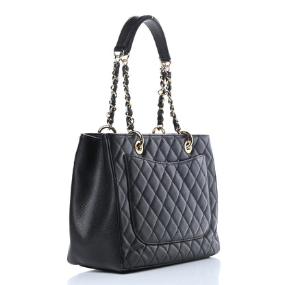 Chanel Caviar Quilted Grand Shopping Tote GST Black 3 of 14