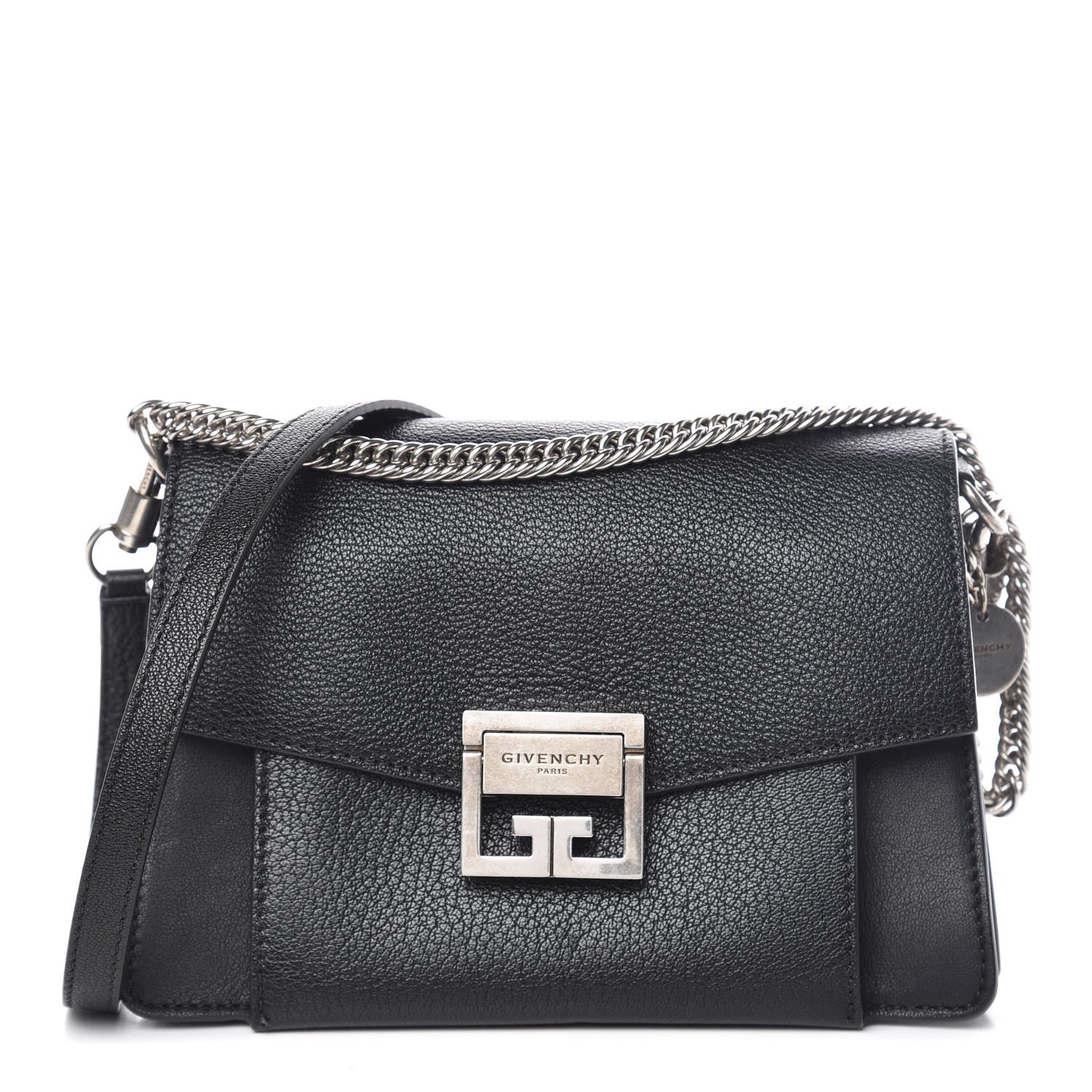 Givenchy Goatskin Small GV3 Shoulder Bag Black 1 of 9
