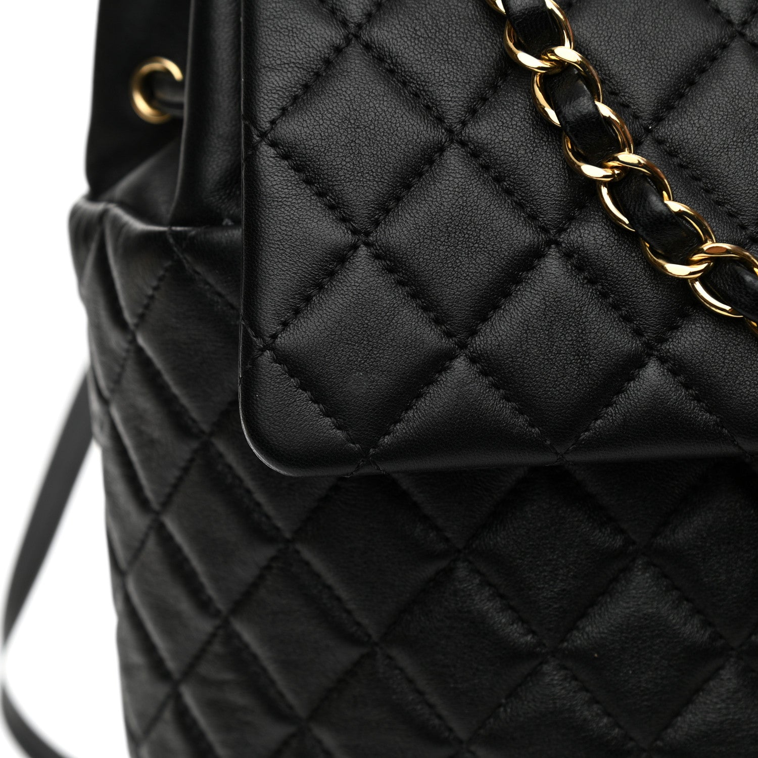 Chanel Calfskin Quilted Large Urban Spirit Backpack Black 11 of 12