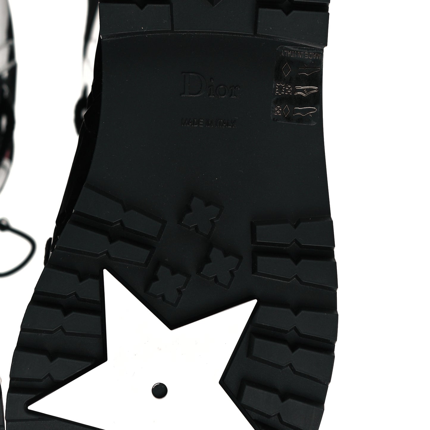 Shiny Rubber Diorcamp Low Boots 39 Black