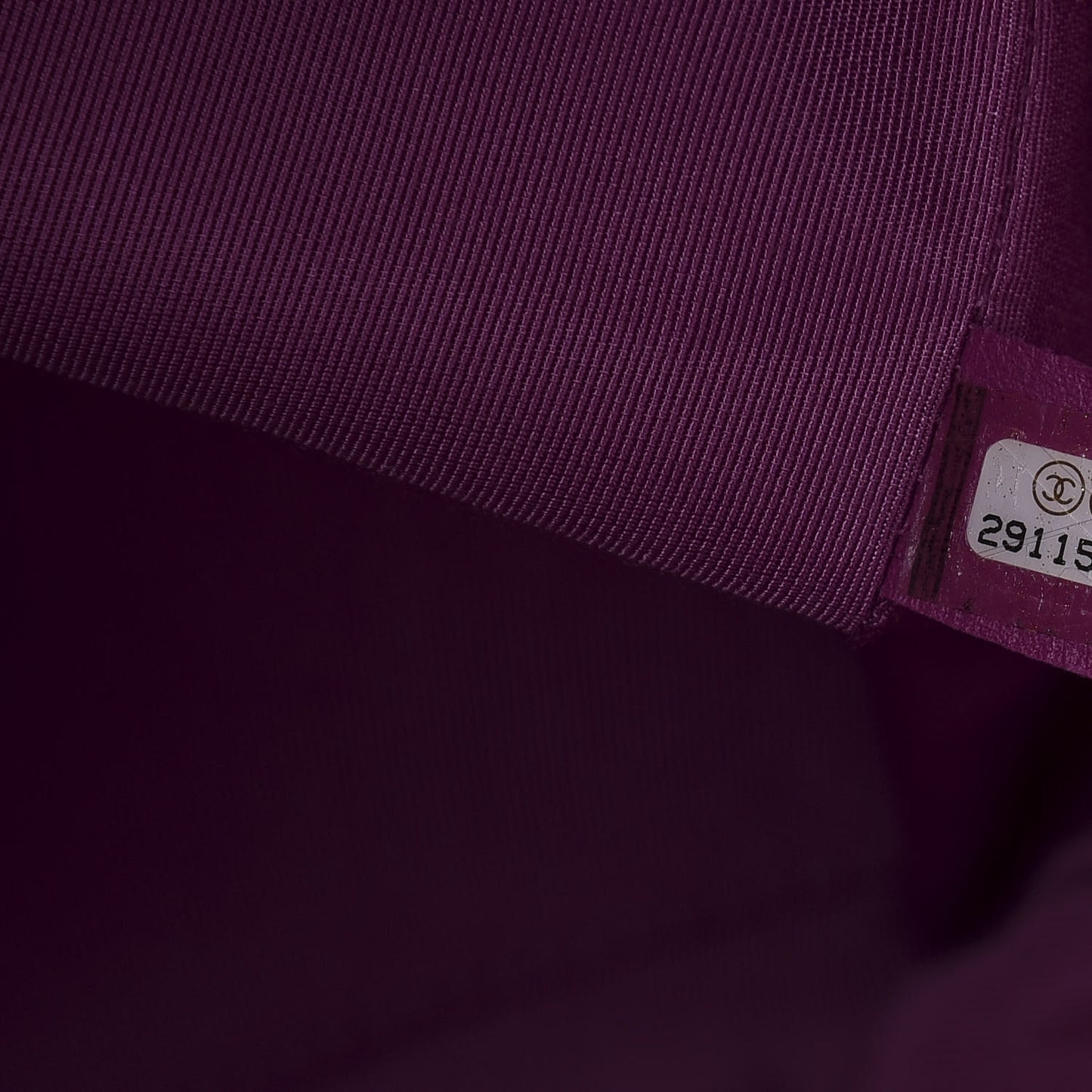 Wool Tweed Large Zipped Shopping Tote Magenta