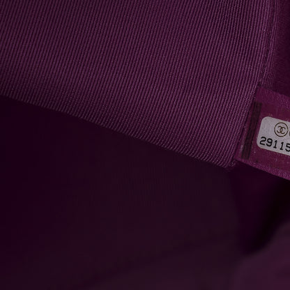 Chanel Wool Tweed Large Zipped Shopping Tote Magenta 8 of 10