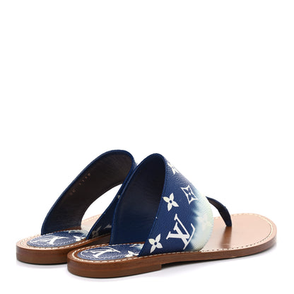 Louis Vuitton Monogram Escale Palma Sandals 37.5 Blue 4 of 7