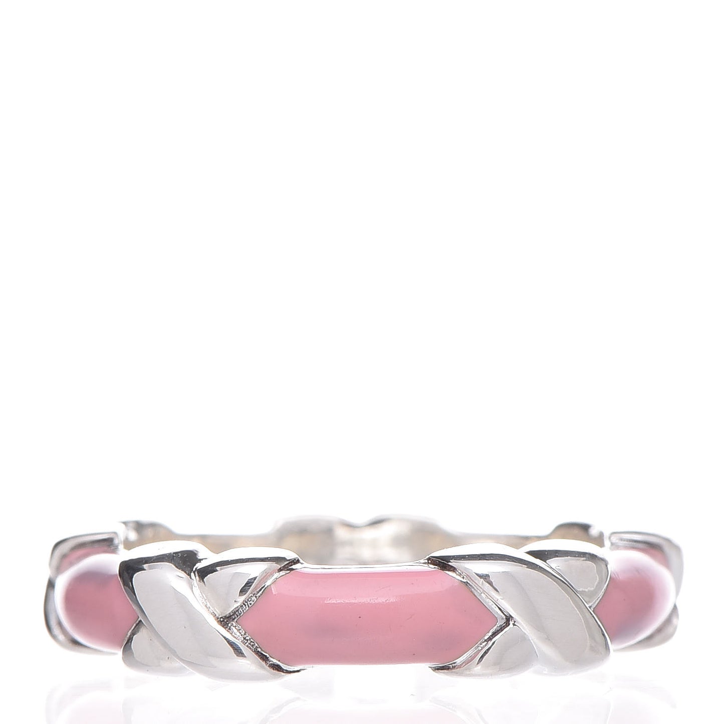 Sterling Silver Enamel Signature X Ring 52 6 Pink
