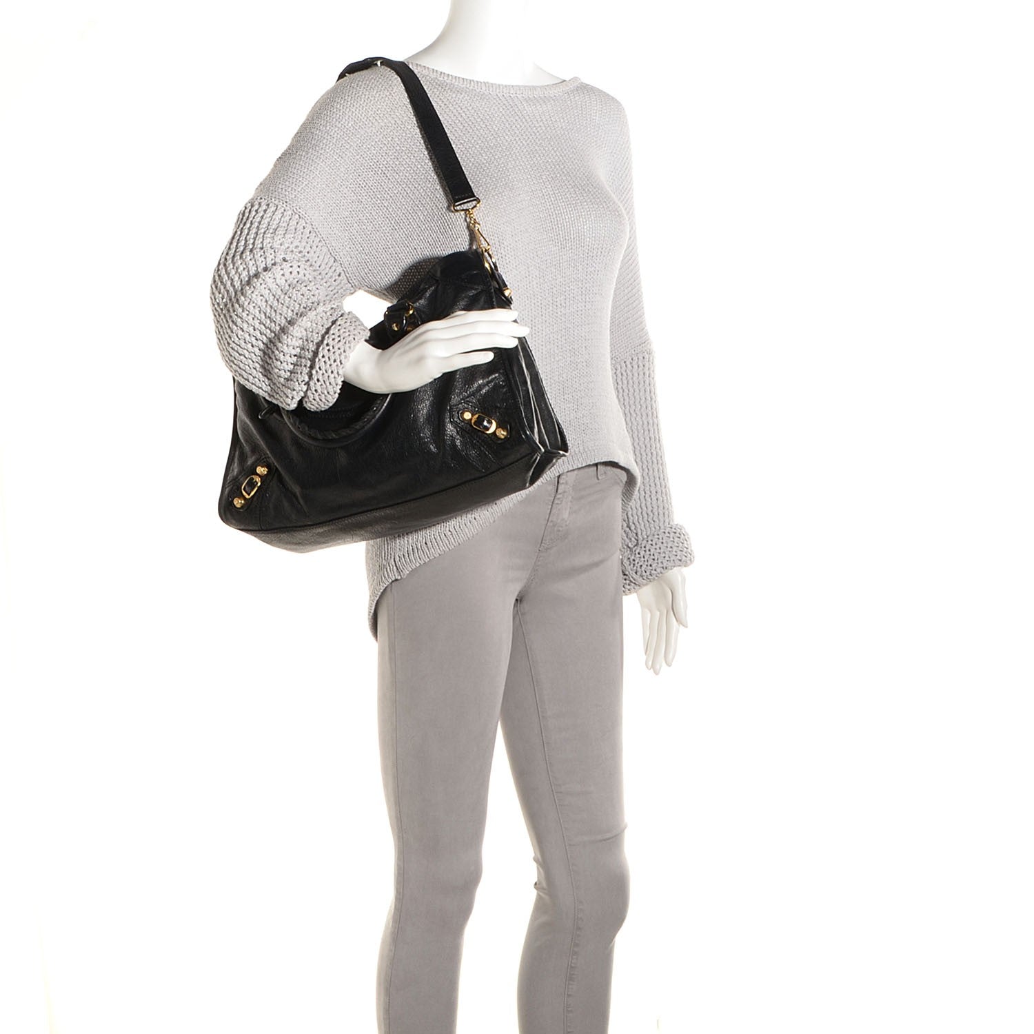 Balenciaga Agneau Giant 12 Gold Hardware City Black 2 of 10