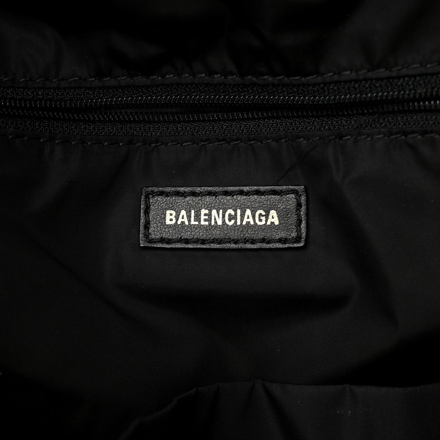 Recycled Sport Nylon Allover Gradient Logo Wheel Backpack Black White