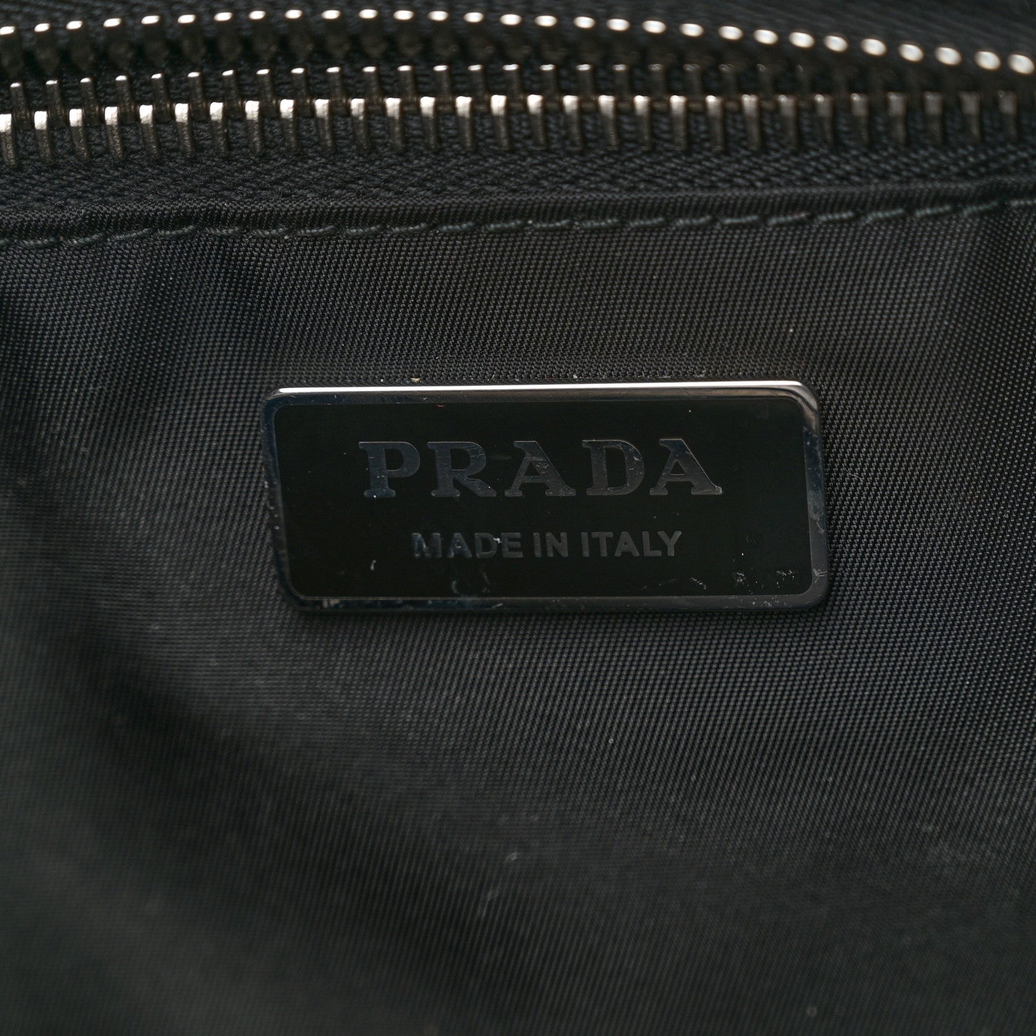 Prada Tessuto Nylon Spazzolato Small Ouverture Top Handle Bag Black 6 of 11