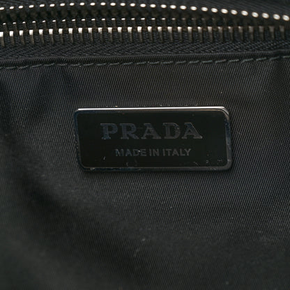 Prada Tessuto Nylon Spazzolato Small Ouverture Top Handle Bag Black 6 of 11