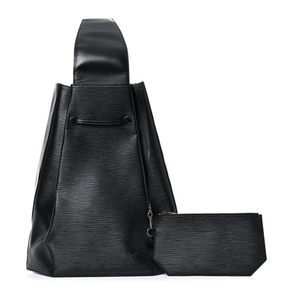 Louis Vuitton Epi Sac a Dos Drawstring Bag Black 1 of 17