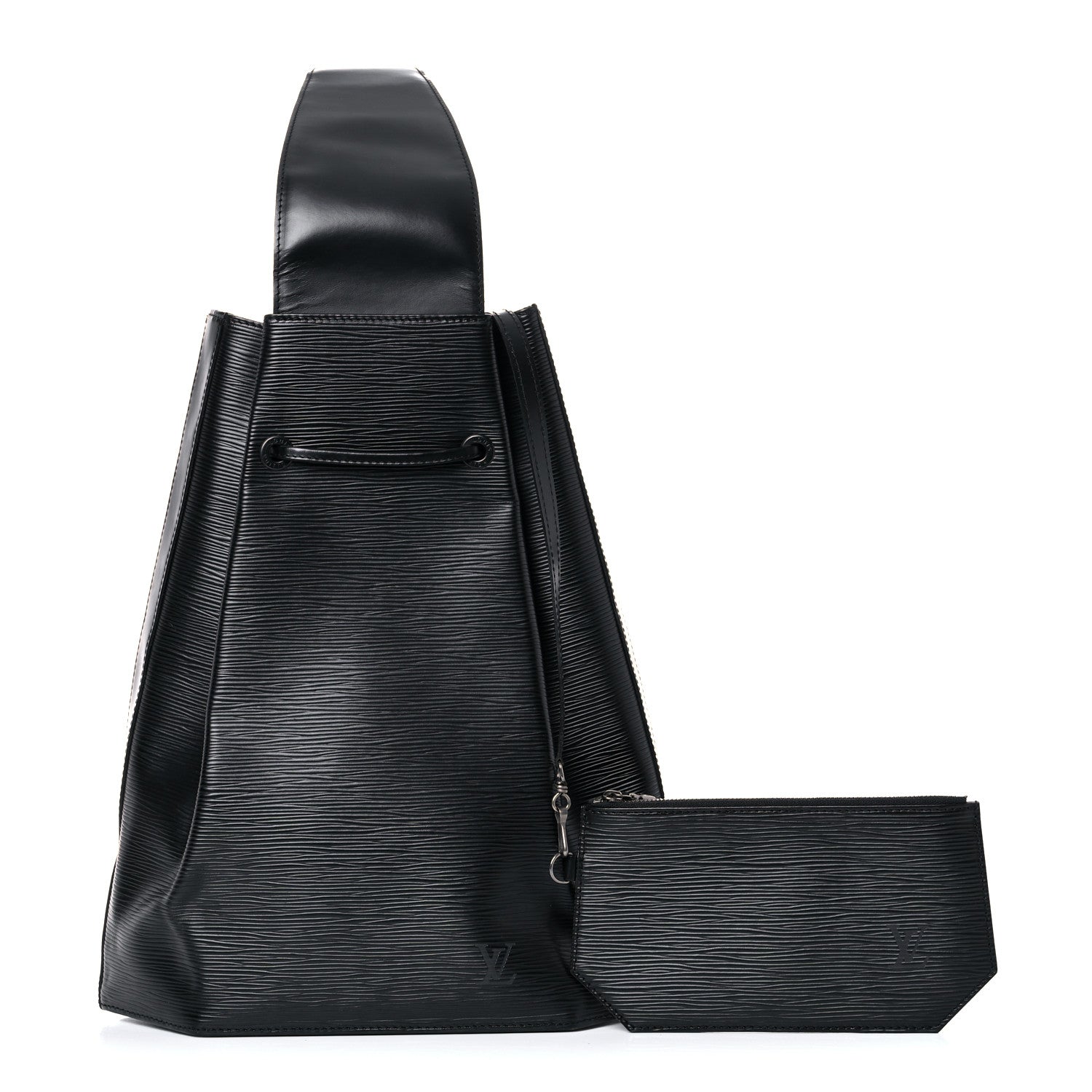 Louis Vuitton Epi Sac a Dos Drawstring Bag Black 1 of 23