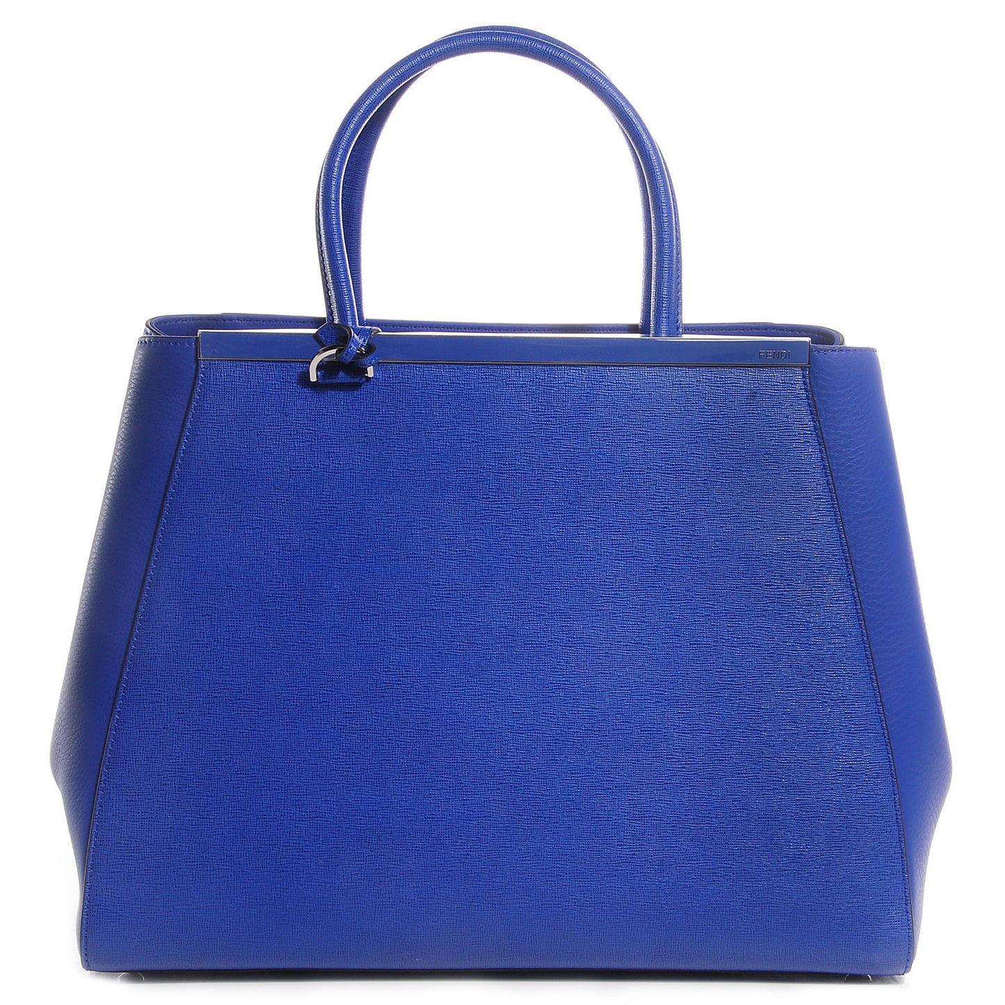 Vitello Elite Medium 2Jours Tote Blue Neon