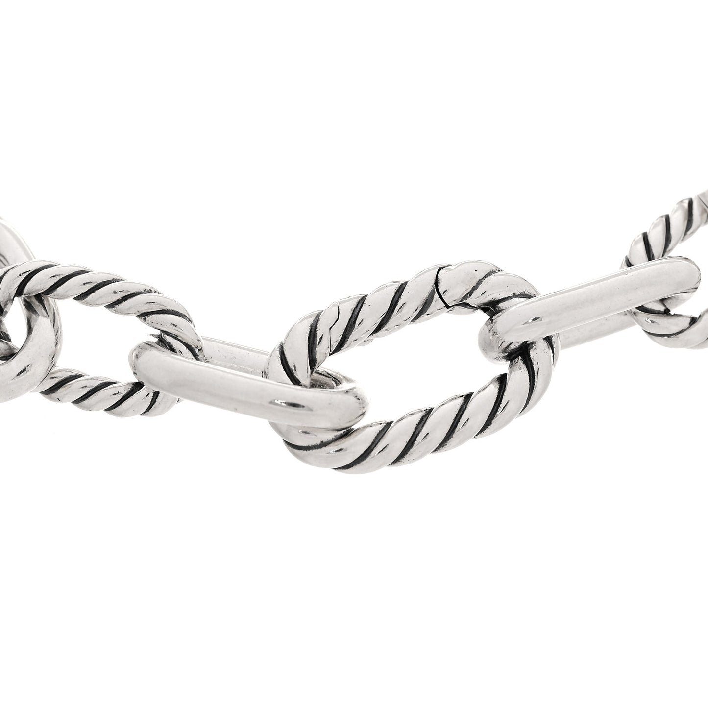 Sterling Silver 18K Yellow Gold 8.5mm Madison Chain Bracelet