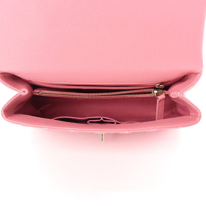 Chanel Caviar Quilted Small Coco Handle Flap Pink 5 of 11